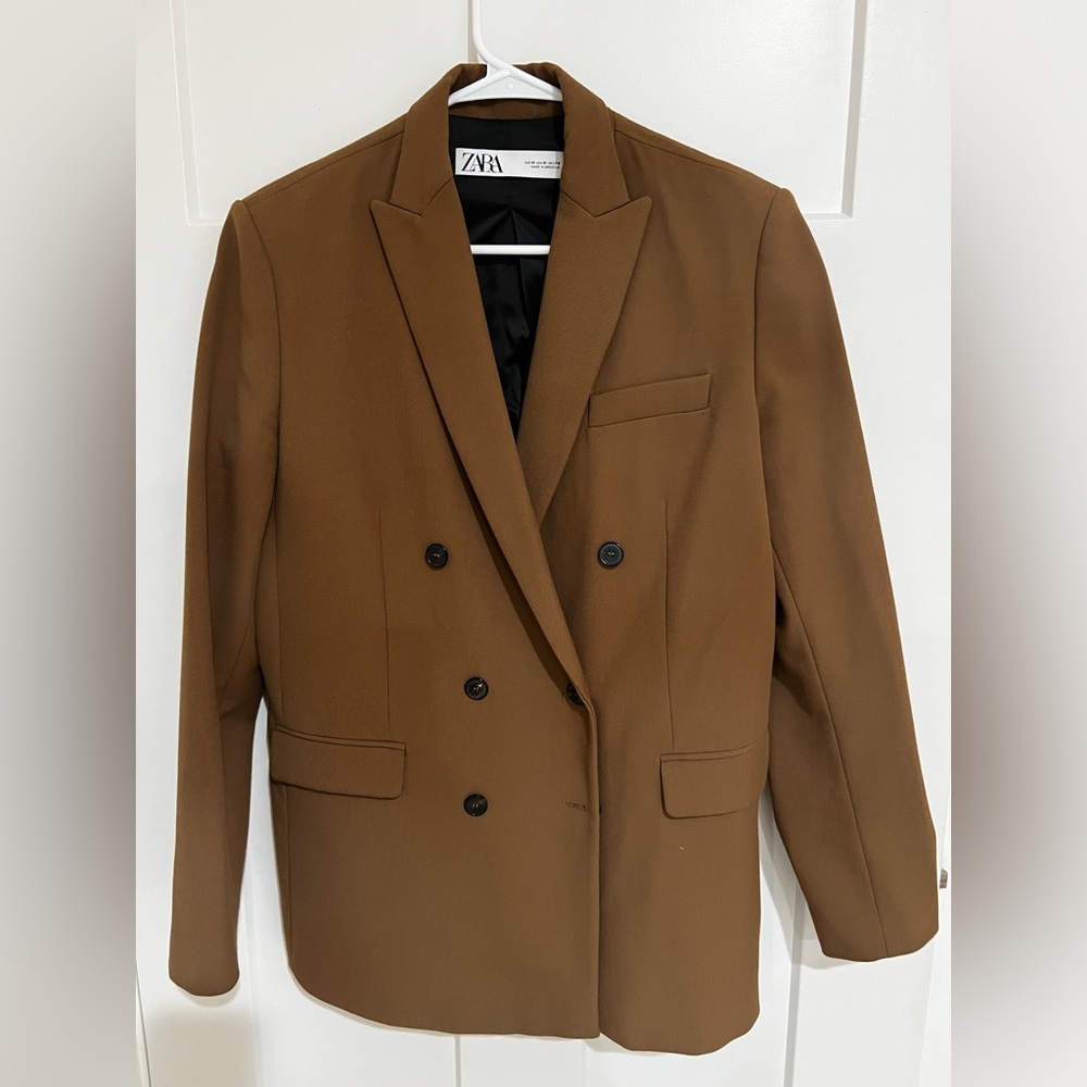 Zara chestnut brown blazer
